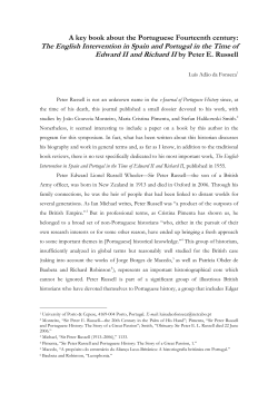 A key book about the Portuguese 14th century