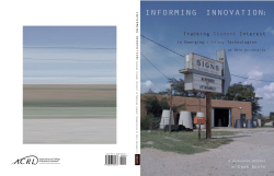 Informing Innovation: Tracking Student Interest in Emerging Library