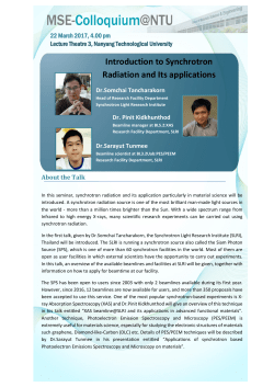 Introduction to Synchrotron Radiation and Its applications