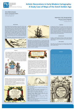 Artistic Decorations in Early Modern Cartography