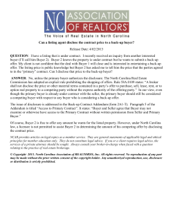 Can a listing agent disclose the contract price to a back