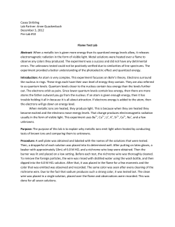 Chemistry Lab Report