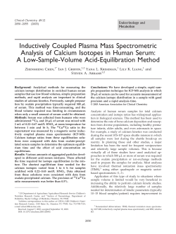 Inductively Coupled Plasma Mass Spectrometric