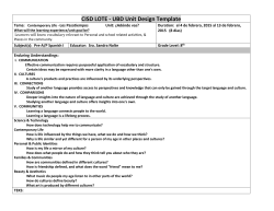 CISD LOTE - UBD Unit Design Template