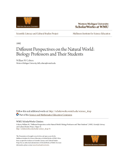 Different Perspectives on the Natural World