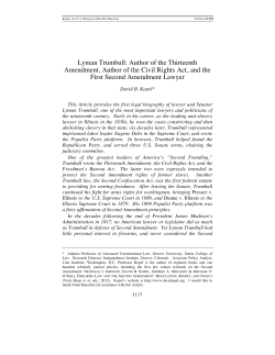 Lyman Trumbull - Loyola University Chicago