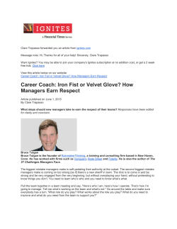 How Managers Earn Respect