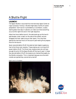 A Shuttle Flight