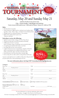 Saturday, May 20 and Sunday May 21 $295