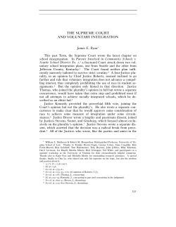 the supreme court and voluntary integration