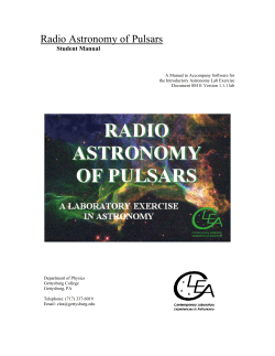 Radio Astronomy of Pulsars
