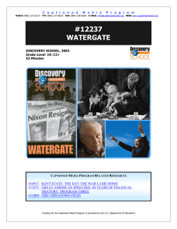 12237 watergate - The Described and Captioned Media Program