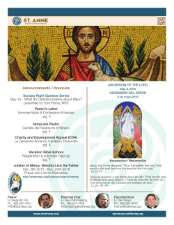 Announcements / Anuncios