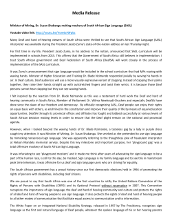 Media Release - Braam Jordaan`s website