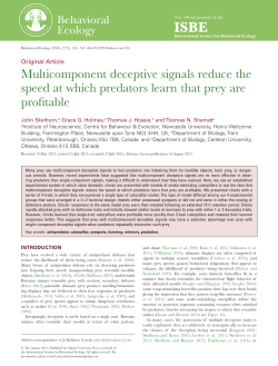 Multicomponent deceptive signals reduce the