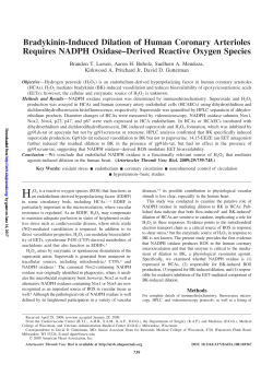 Bradykinin-Induced Dilation of Human Coronary Arterioles Requires
