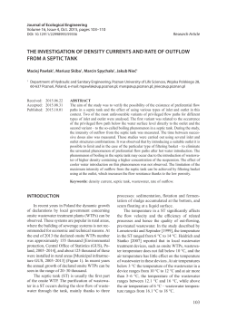 THE INVESTIGATION OF DENSITY CURRENTS AND RATE OF