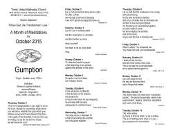 Gumption - Trinity United Methodist Church