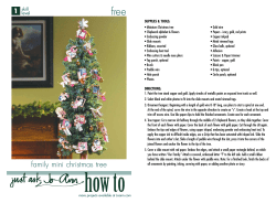 family mini christmas tree