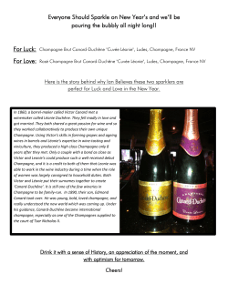 Everyone Should Sparkle on New Year`s and we`ll be pouring the