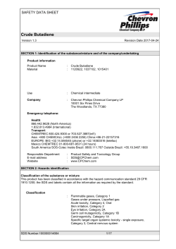 Crude Butadiene - Chevron Phillips Chemical