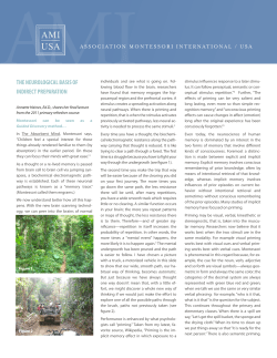 the neurological basis of indirect preparation