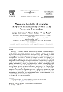 Measuring flexibility of computer integrated manufacturing systems
