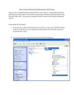 How to Convert Microsoft Word Documents to RTF