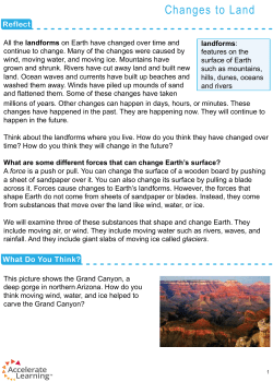 Changes to Land