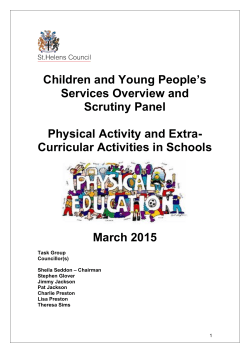Physical Activity and Extra-Curricular Activities