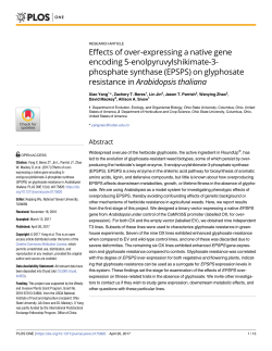 Effects of over-expressing a native gene encoding 5
