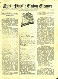 The North Pacific Union Gleaner for 1949