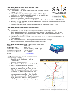 Riding MARTA from the airport to the Dunwoody station