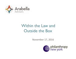 Presentation Slides - Philanthropy New York