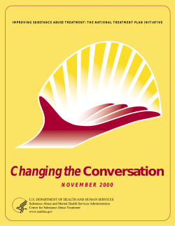 Changing the Conversation - Addiction Treatment Forum