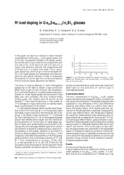Se(90-x-y)In(x)Bi(y) glasses