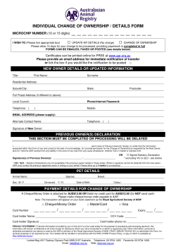 change of ownership form Here.
