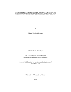 EXAMINING REPRESENTATIONS OF THE GREAT IRISH FAMINE