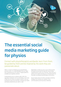The essential social media marketing guide for physios