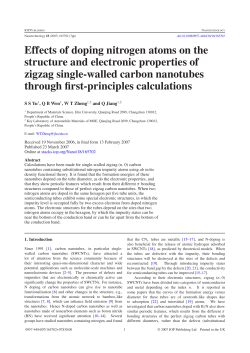 Effects of doping nitrogen atoms on the structure and electronic