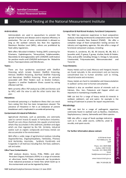 Seafood-Analysis-Factsheet - National Measurement Institute