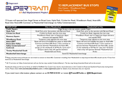 Y3 REPLACEMENT BUS STOPS