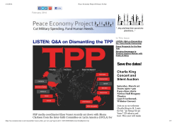 February 2014 - Peace Economy Project
