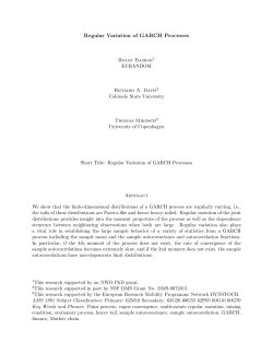 Regular Variation of GARCH Processes