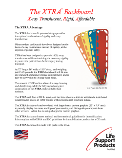 The XTRA Backboard - Allied Healthcare Products, Inc.