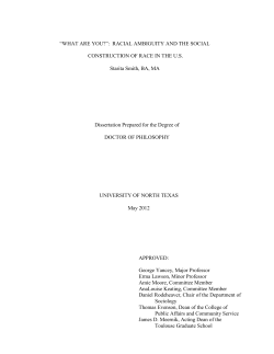 “What are you?”: Racial ambiguity and the social construction of