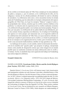 Mexico and the Jewish Refugees from Nazism, 1933