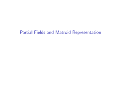 Partial Fields and Matroid Representation