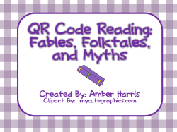 QR Code Reading: Fables, Folktales, and Myths