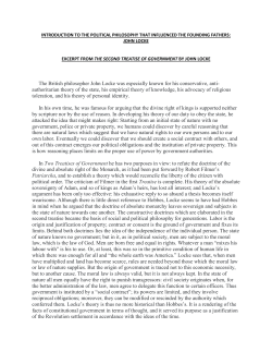 The British philosopher John Locke was especially known for his